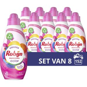 Robijn Klein & Krachtig Classics Vloeibaar Wasmiddel Color Pink Sensation - 8 X 19 Wasbeurten