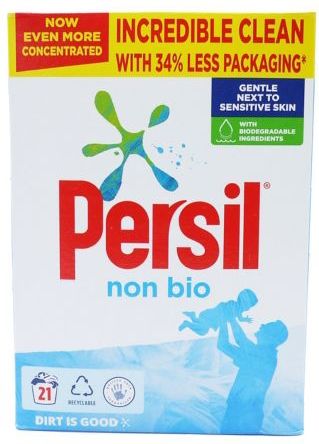 Persil - Non-Bio Waspoeder - 1,05 kg - Wasmiddel - Voor Gevoelige Huid - Tot 21 Wassen