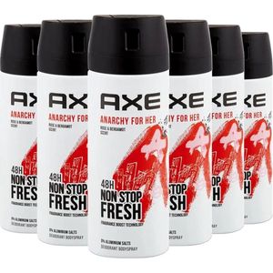 Axe - Anarchy For Her - Deodorant Spray - 6 x 150 ml