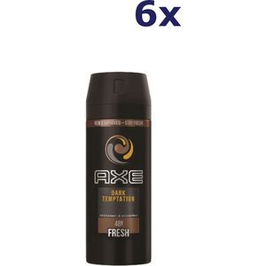 Axe - Deodorant - Spray - Dark Temptation - 48h - 150ml x 6