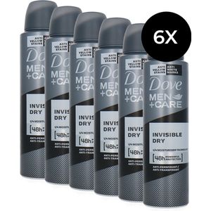 Dove Men + Care Invisible Dry Deodorant Spray - 150 ml (set van 6)