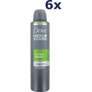 6x Dove Deospray Men - Care Extra Fresh 250 ml