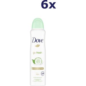 6x Dove Deospray - Go Fresh Komkommer 150 ml