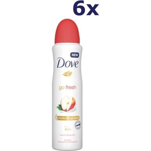 Dove Go Fresh Deodorant Spray Apple and White Tea - 6 x 150 ml