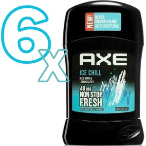 Axe Ice Chill Deodorant Stick 6x50 ml - Iced mint en Citroengeur