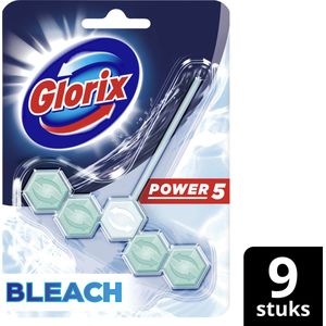 Glorix Power 5 Bleek WC Blokjes - 9 stuks - Voordeelverpakking