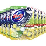 Glorix Power 5 WC Blokjes - Citroen - 9 stuks - Voordeelverpakking