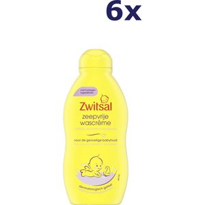 6x Zwitsal Wascreme – Zeepvrij 200 ml