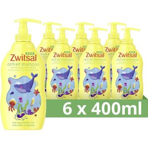 Zwitsal Kids Anti-Klit Shampoo - 6 x 400 ml - Voordeelverpakking