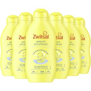 6x Zwitsal Zeepvrij Schuimbad 200 ml