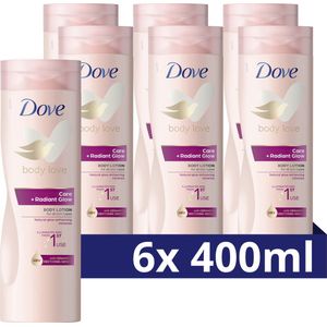 Dove Body Love Care + Radiant Glow Body Lotion - 6 x 400 ml