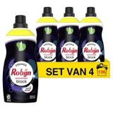 4x Robijn Klein & Krachtig Wasmiddel Black Velvet 34 Wasbeurten 1,19 liter