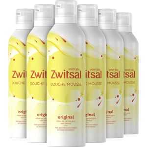 Zwitsal Douche Mousse Original - 6 x 200 ml - Voordeelverpakking