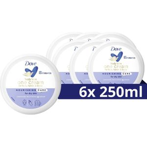 6x Dove Hydraterende Bodycrème One Cream Rich 250 ml