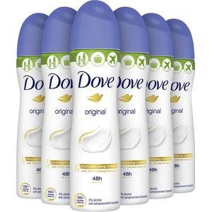 Dove Original Anti-Transpirant Deodorant Spray - 6 x 75 ml - Voordeelverpakking