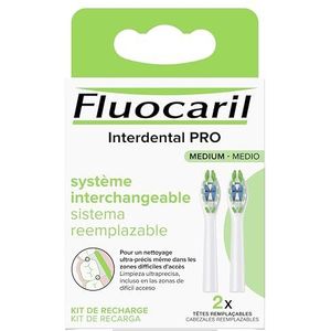 Fluocaril Interdental Pro Interchangeable System Medium 2 verwisselbare koppen