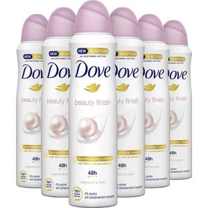Dove Beauty Finish Anti-transpirant Deodorant - 6 x 150 ml - Voordeelverpakking