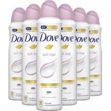 Dove Soft Feel Anti-transpirant Deodorant 6 x 150 ml - Voordeelverpakking