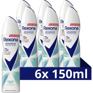 Rexona Women Deodorant Shower Fresh (6x 150 ml)
