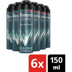 Rexona Men Marine Deodorant - 6 x 150 ml  - Voordeelverpakking