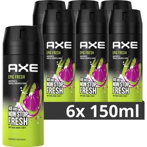 AXE Epic Fresh Deodorant Bodyspray - 6 x 150 ml - Voordeelverpakking