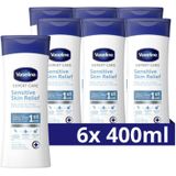 6x Vaseline Bodylotion Sensitive Skin Relief 400 ml