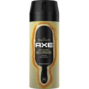 Axe Deodorant Bodyspray Magnum Gold Caramel Billionaire 150 ml