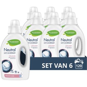 Neutral Vloeibaar Wasmiddel - Kleur - zorgt voor de gevoelige huid - 6 x 20 wasbeurten