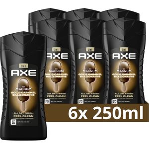 AXE Limited Edition Magnum Gold Caramel Billionaire 3-in-1 Douchegel - 6x250ml - Voordeelverpakking