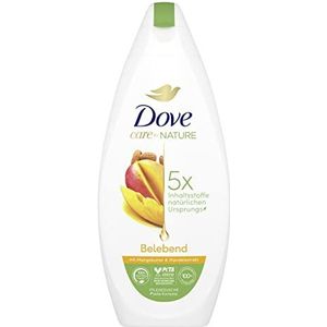 Dove Care by Nature Invigorerende douchegel met mangoboter en amandelextract, douchebad met 5 x natuurlijke ingrediënten voor een glad en gevoed huidgevoel 225 ml (verpakking van 1)