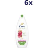 Dove - Douchegel Glowing - 6 Stuks - 225 ml - Natuurlijke Ingrediënten