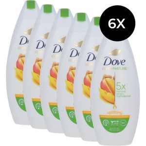 6x Dove Douchegel - 225ml - uplifting