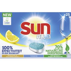 Sun Vaatwastabletten All-in-1 Citroen 25 stuks