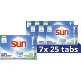 Sun All-in-1 Normaal Vaatwastabletten - 7 x 25 tabletten - Voordeelverpakking