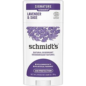 Schmidt's Natuurlijke deodorant van lavendel en salie, zonder aluminium, voor langdurige frisheid, 75 g, 1 stuk