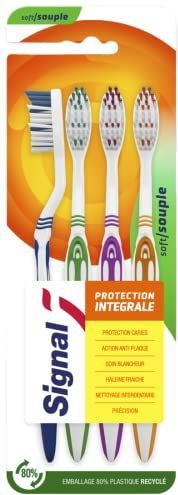 SIGNAL - Tandenborstel - Zacht - 100% Recyclebaar - Set van 4