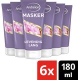 Andrelon Special Levendig Lang 1 minuut WOW masker - 6 x 180ml - Voordeelverpakking