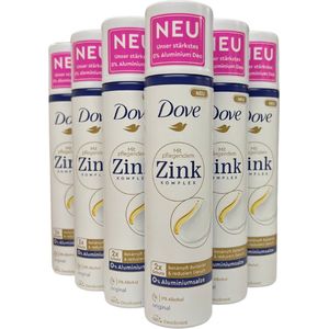 Dove Deo Spray Original Deo zonder aluminium met verzorgend zink-complex 100 ml 1 stuk
