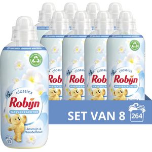 Robijn Classics wasverzachter Jasmijn & Sandelhout - 8 x 33 wasbeurten - 264 wasbeurten