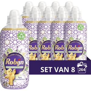 8x Robijn Intense Wasverzachter Spa Sensation 33 Wasbeurten 825 ml