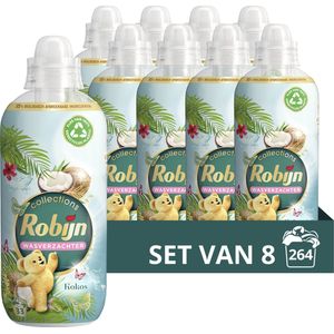Robijn Kokos Sensation Wasverzachter - 8 x 33 wasbeurten - Voordeelverpakking