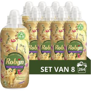 Robijn Collections Wasverzachter - Bohemian Blossom 8 x 33 Wasbeurten - Voordeelverpakking