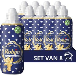 Robijn - Stip en Streep - Wasverzachter - 8 x 33 Wasbeurten - Voordeelverpakking