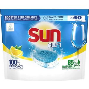 Sun - All-in-1 Vaatwastabletten - Citroen - Voordeelverpakking 100 Stuks