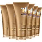 Dove Body Love Summer Revived Medium-Dark Zelfbruinende lichaamsschuim voor de medium tot donker gebruinde huid - 6 x 150 ml - Voordeelverpakking