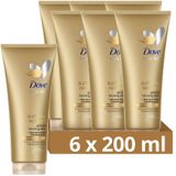 Dove Body Love Summer Revived Light-Medium Zelfbruinende Bodylotion - 6 x 200 ml - Voordeelverpakking