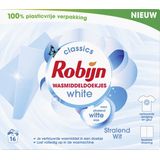 Robijn - Classics Stralend Wit - Wasmiddeldoekjes - 16 Stuks