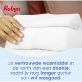 Robijn - Stralend Wit - Wasmiddeldoekjes - 10x16 Wasstrips - Voordeelverpakking