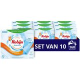 Robijn - Stralend Wit - Wasmiddeldoekjes - 10x16 Wasstrips - Voordeelverpakking