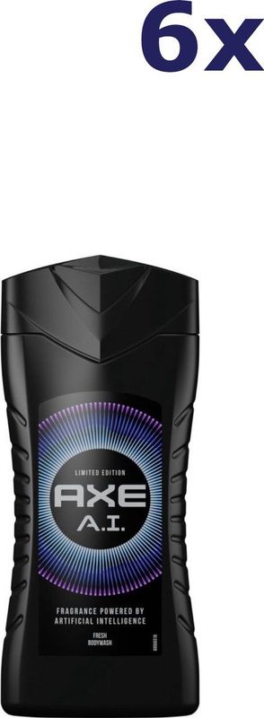 6x Axe Douchegel A.I. Fresh 250 ml